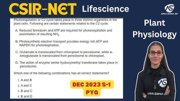 CSIR-NET LIFESCIENCE DEC 2023 S-1 PYQ Solution #apnasapnajrf