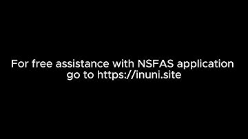 Free assistance with NSFAS application