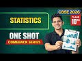 Statistics Class 10 One Shot | Full Chapter + PYQ | CBSE 2026 | Mean Median Mode | Most Important