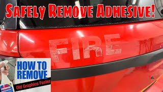 How To Remove Stubborn Adhesive Safety With Rapid Remover! Real World Demo!