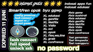 UPDATE CONFIG HTTP INJEKTOR PREMIUM ALL OPERATOR AXIS - XL - TELKOMSEL - INDOSAT - BYU FULL SPEED!!!