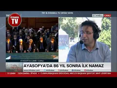 AYASOFYA'DA 86 YIL SONRA İLK KEZ NAMAZ KILINDI