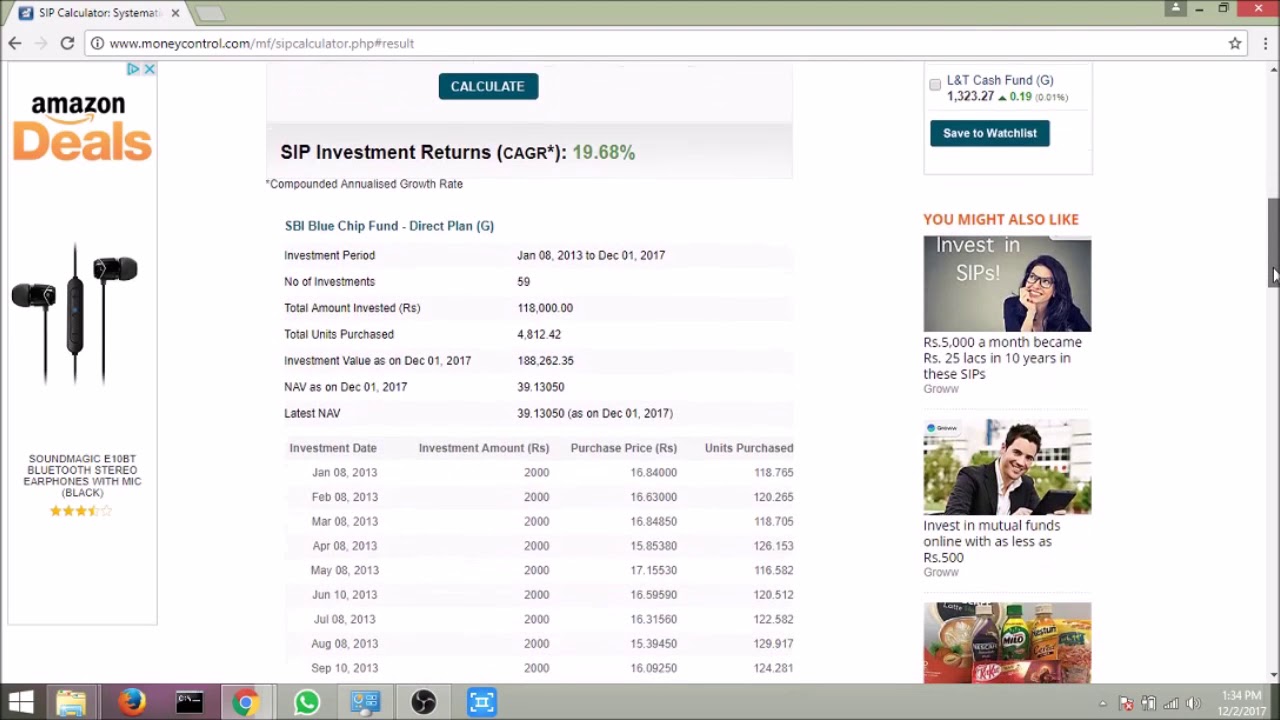 How To Calculate Capital Gain On Mutual Fund Sip In Hindi YouTube