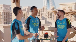 How competitive is Jorginho?! 🤣 | Gabriel, Jorginho & Martinelli take on the Emirates Quickfire Quiz