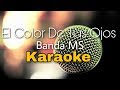 El Color De Tus Ojos - Banda MS - KARAOKE ACUSTICO PIANO