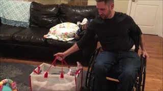 Paraplegic Parenting: Infant Lifting Basket