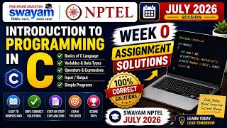 Introduction to Programming in C Week 0 Assignment Answers 2026 | NPTEL July 2026 | 100% Correct