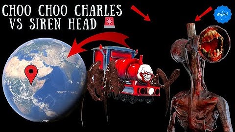 Siren Head Vs CHOO CHOO CHARLES! Found on Google Earth and Google Maps! 😶‍🌫️ #mystisk