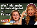 Palina Rojinski vs. Alina (11): Alle Rechtschreibfehler in 90 Sekunden erkennen | Klein gegen Groß