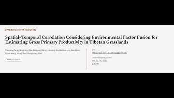 Spatial–Temporal Correlation Considering Environmental Factor Fusion for Estimating G... | RTCL.TV