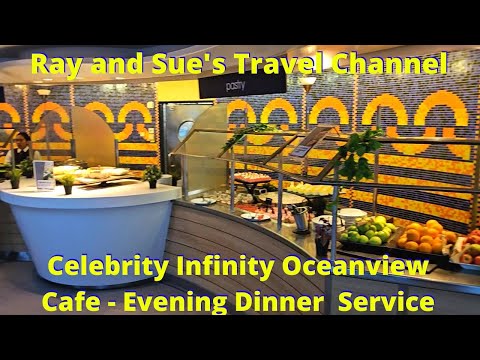 Celebrity Infinity Oceanview Buffet Dinner Service