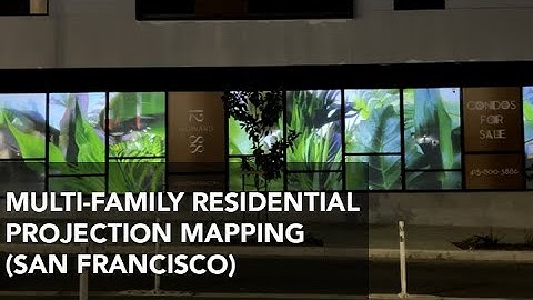 Luxury Condo / Commercial (Visual Feeder) Dynamic-Window Display Projection Mapping