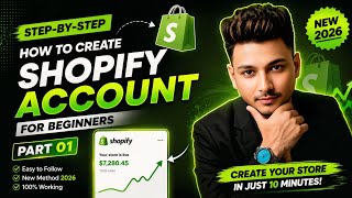 How to Create Shopify Account 2026 | Part 01| Shopify Account তৈরি করার সম্পূর্ণ প্রসেস