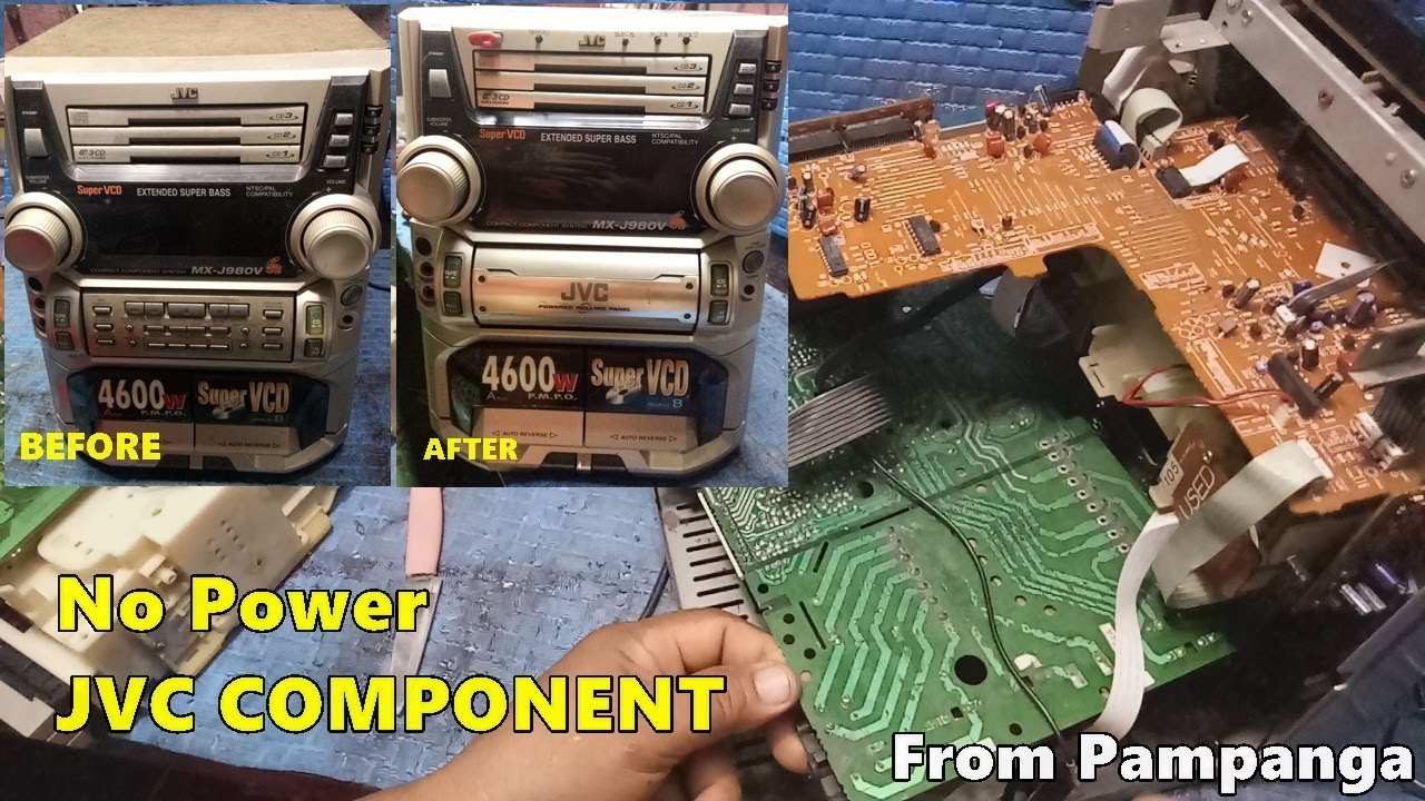 JVC Component No Power and Bluetooth Conversion