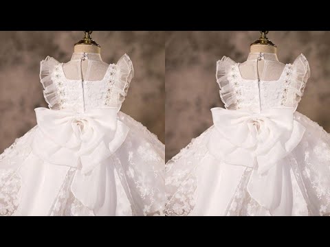 Step-by-Step Guide To Making a Stunning 1st Birthday Dress for a Baby Girl /Complete Sewing Tutorial