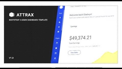 Attrax - Bootstrap 4 Admin Dashboard Template | Themeforest Templates