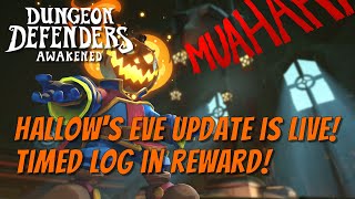 DDA - Hallow's Eve Update is Live! Timed Log In Reward!