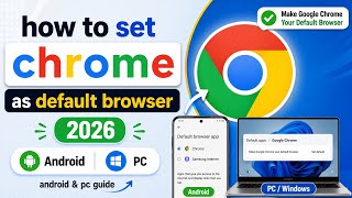 How to Set Chrome as Default Browser (2026) | Make Google Chrome Default Browser on Android & PC. screenshot 2