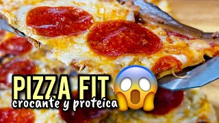 Homemade fit pizza 😱 with cottage cheese and oats (crispy and easy) screenshot 3