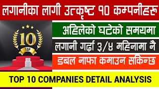 Top 10 Best Company to Invest in Nepal | बजार घटेको बेला लगानी गर्दा केही समययमा नै मालामाल | 2021