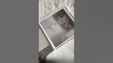 Signed TTPD 🩶 #shortvideo #trending #viral #taylorswift #ttpd #swifties #fyp #shorts #signedvinyl
