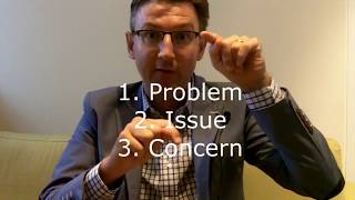 Business English: Problem, Issue and Concern