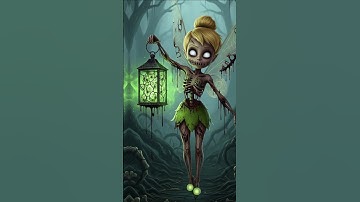 🧚🕯️ Horror Tinker Bell Transformation | Disturbing & Creepy 👁️ #shorts #viral #fyp #horror #disney