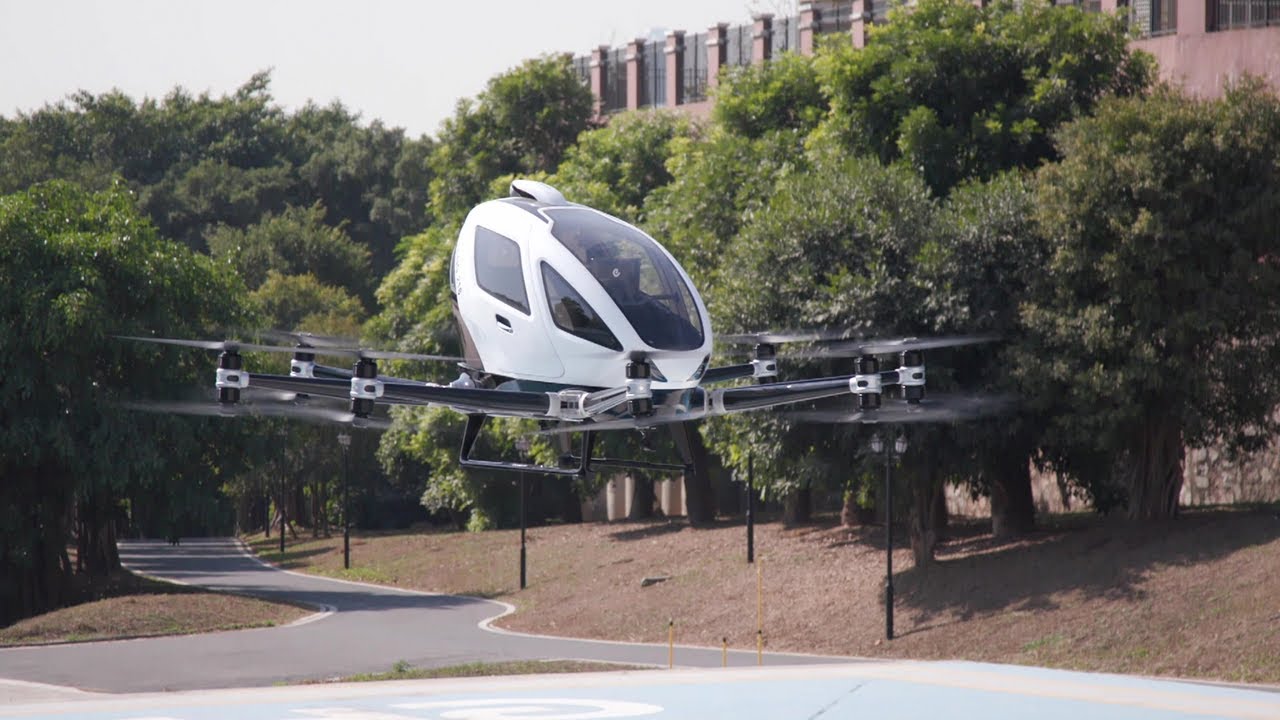 ⁣Passenger Delivery Drones In China - BBC Click