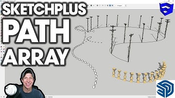Copies ALONG PATHS in SketchPlus for SketchUp!
