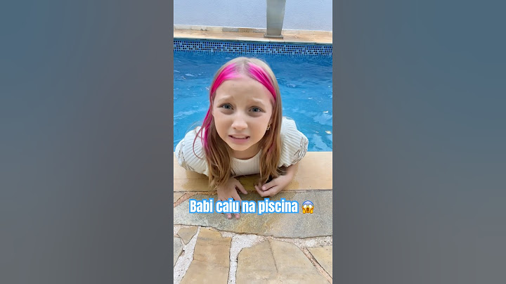 BABI FELL INTO THE POOL 😱