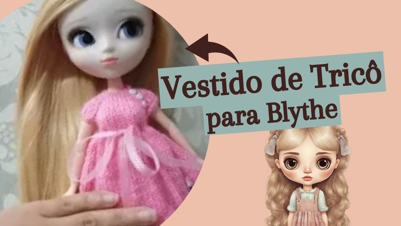 D.I.Y.: Vestido de tricô para bonecas Blythe - Explicação do método Top-Down #4
