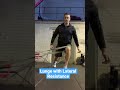 Lunge with lateral resistance