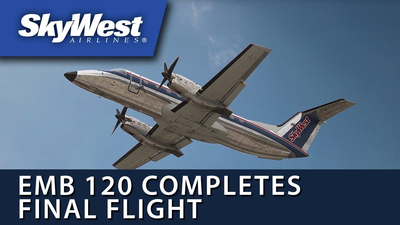 SkyWest EMB 120s Complete Final Flights After 28 Years