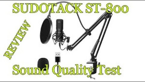 SUDOTACK ST-800 USB MICROPHONE -sound test- HOW GOOD IS IT?