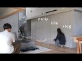 DIY完成させてプロジェクターナイト🍿| 30代夫婦2人暮らし | vlog