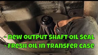 Fix Your LEAKY GMC Chevy Output Shaft Seal NOW!