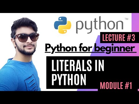 What is #literals  in #python ||Lecture-3||Module-1||python for beginners||
