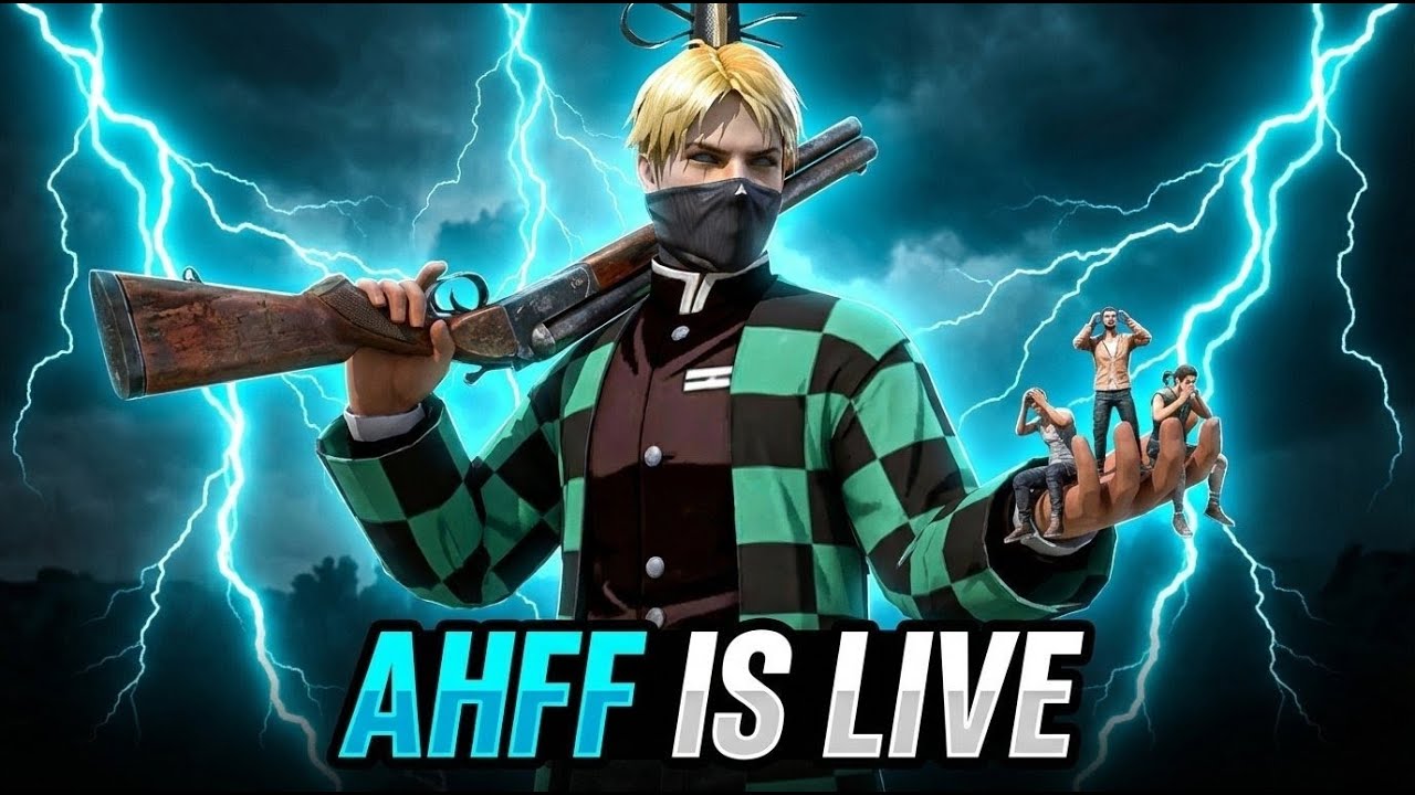 🎯 AHFF || Free Fire Live – ID Reaction + Custom Room & Game Play 🔥