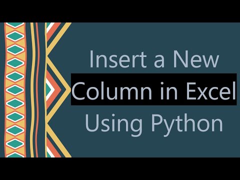 Insert a New Column in Excel Using Python