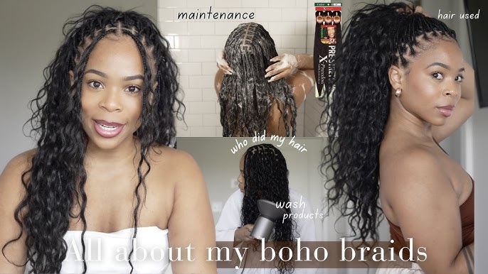 DIY Box Braids With Curly Ends & How To Style Them Ft Freetress