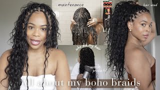 THE BEST small Knotless BOHO BRAIDS | Purchase GOOD HUMAN Hair &amp;  Maintenance | GODDESS BRAIDS