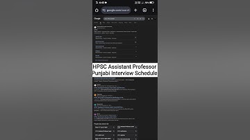 | HPSC Assistant Professor Punjabi Interview Schedule Out |