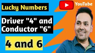 Lucky Numbers for Driver 4 and Conductor 6/मूलांक 4 और भाग्यांक 6 #numerology #numerologist #name