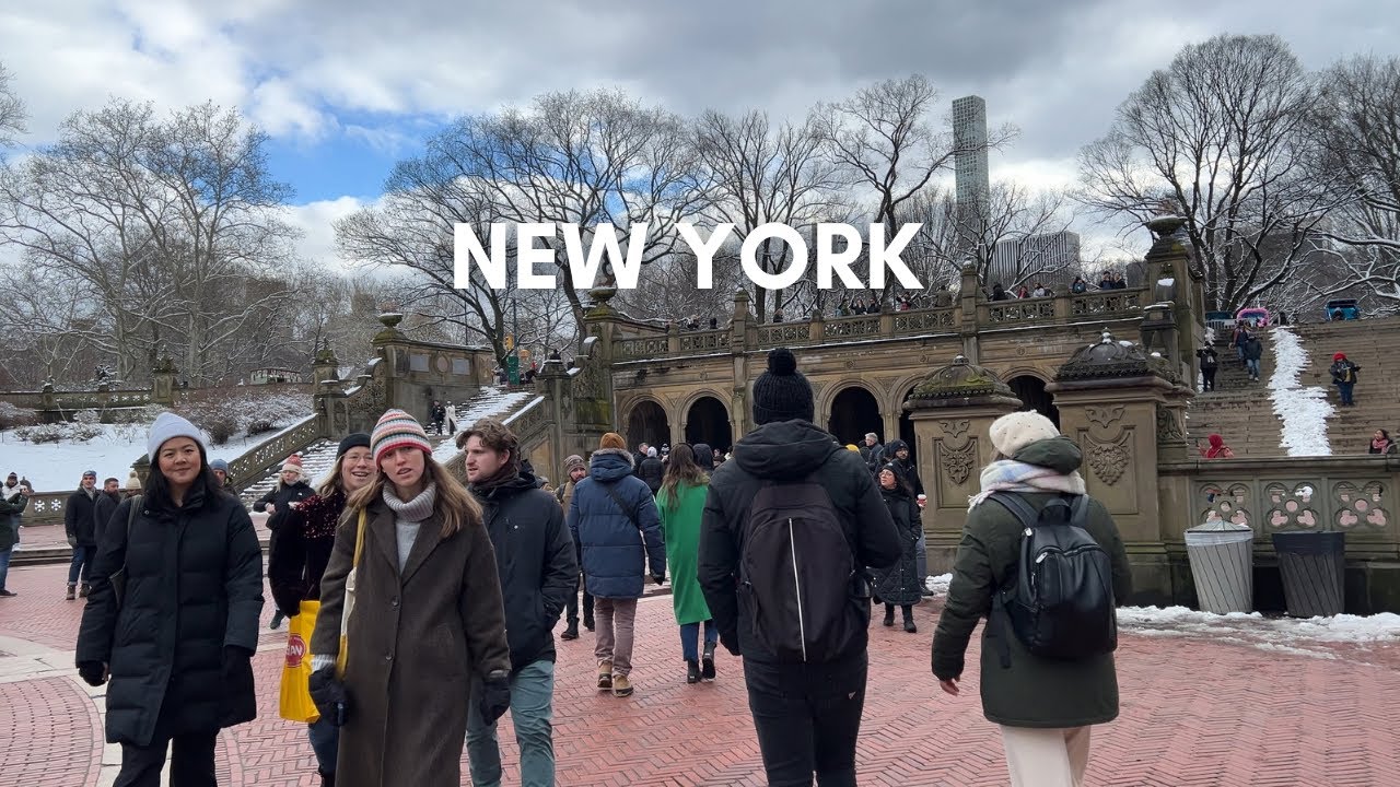 [4K] Winter Walk Inside CENTRAL PARK after the Snowstorm, February 17 ...