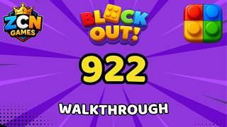 Block Out Level 922 Walkthrough | Full Solution