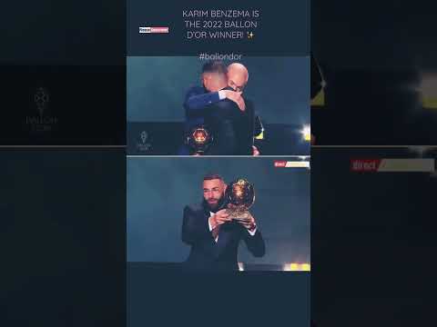 KARIM BENZEMA IS THE 2022 BALLON D’OR WINNER! ✨#ballondor  #karimbenzema #messi #ronaldo #neymar