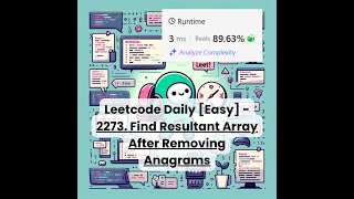 2273. Find Resultant Array After Removing Anagrams [Easy] | Leetcode Daily | 10-13-25