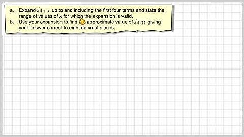 Using the binomial theorem to estimate a square root