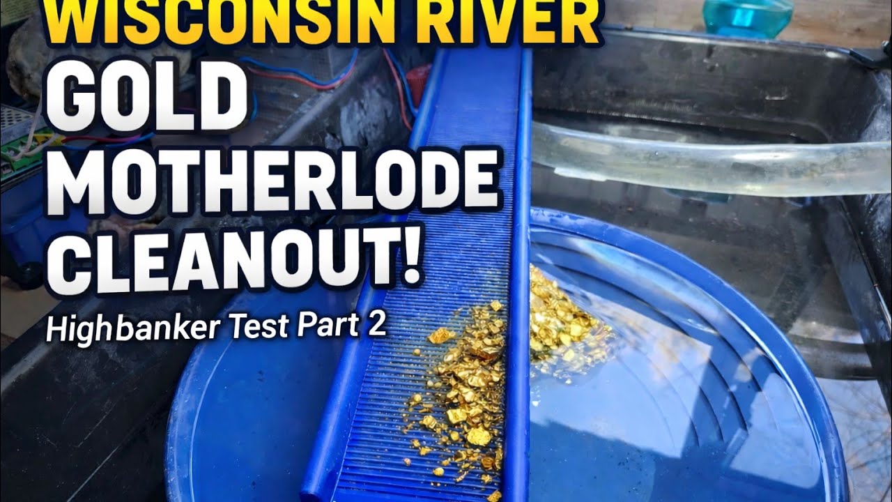 Part 2! Wisconsin River Highbanker Test!!!    #Gold #Prospecting #Rockhounding 