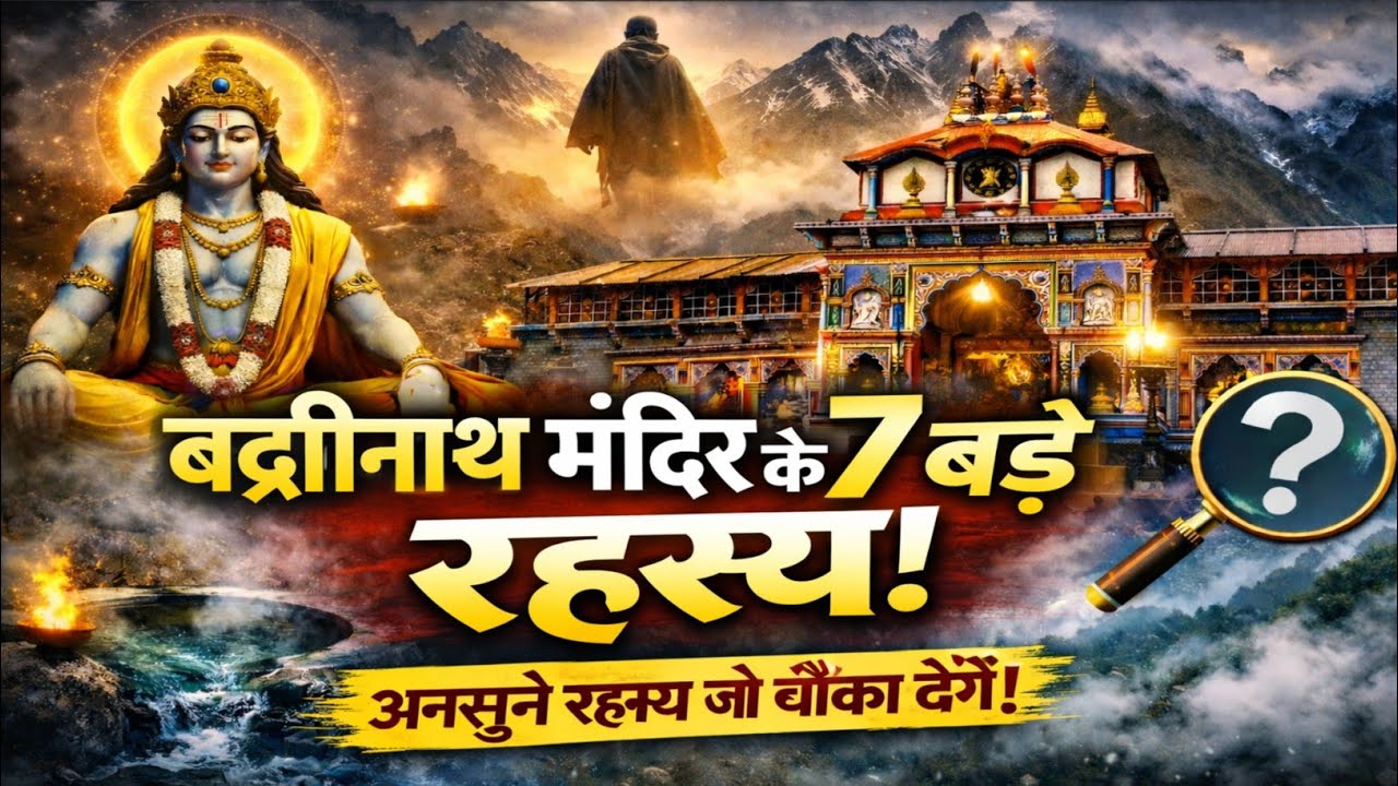 बद्रीनाथ मंदिर के 7 बड़े रहस्य | अनसुने रहस्य जो चौंका देंगे 😱| Badrinath Temple Secrets 